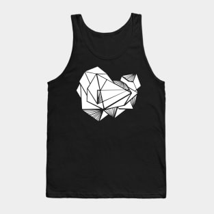 Black and white Geometric Abstract Tank Top